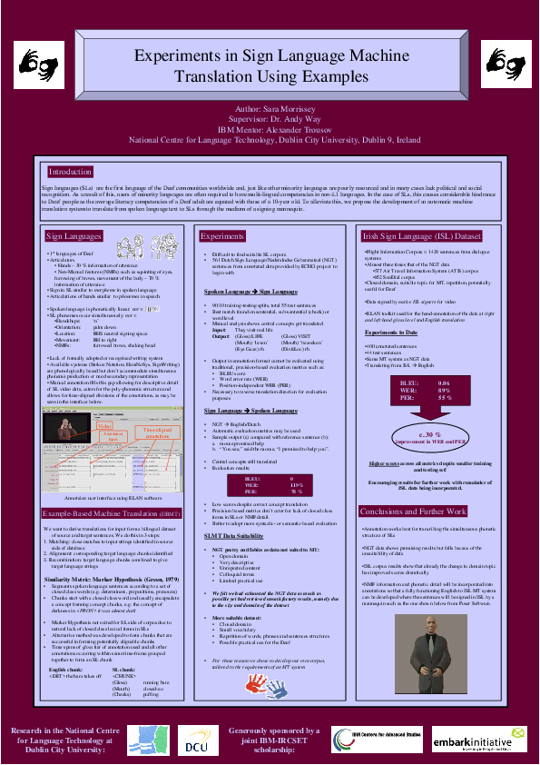 (PDF) Experiments in sign language machine translation using examples