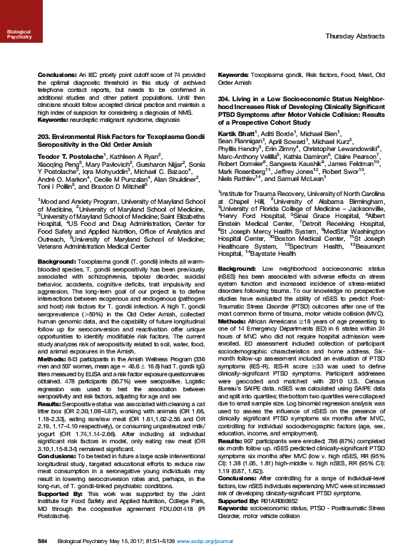 (PDF) 204. Living in a Low Socioeconomic Status Neighborhood Increases ...