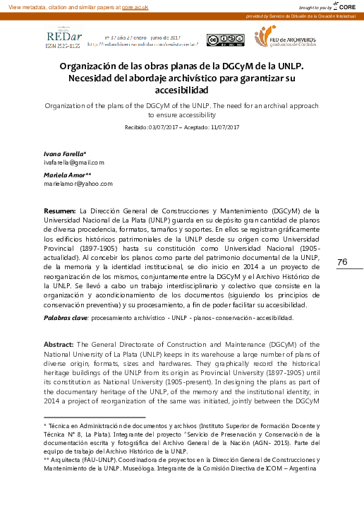 (PDF) Organization of the plans of the DGCyM of the UNLP. The need for ...