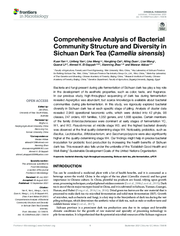 (PDF) Comprehensive Analysis of Bacterial Community Structure and ...