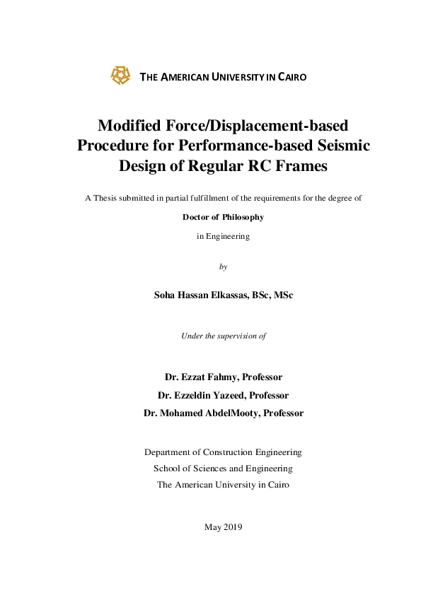 (PDF) Modified force/displacement-based procedure for performance-based ...