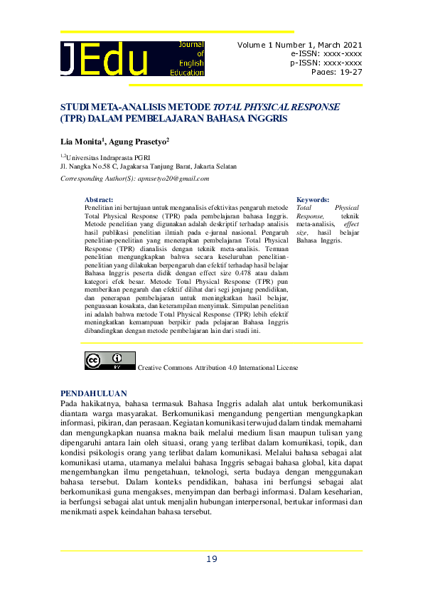  pdf studi meta analisis metode total physical response tpr dalam