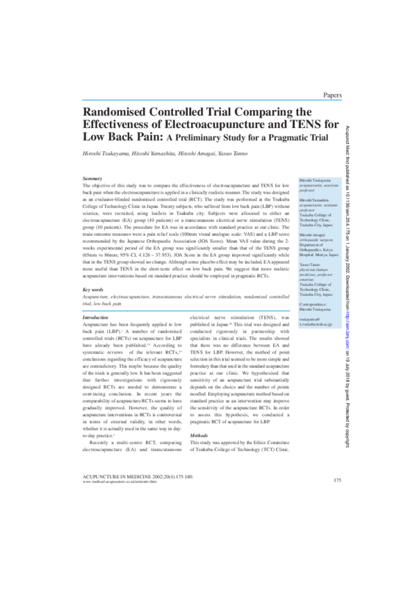 (PDF) Randomised Controlled Trial Comparing the Effectiveness of ...