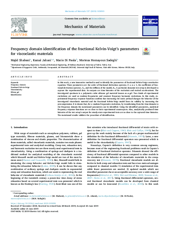(PDF) Frequency domain identification of fractional order time delay ...