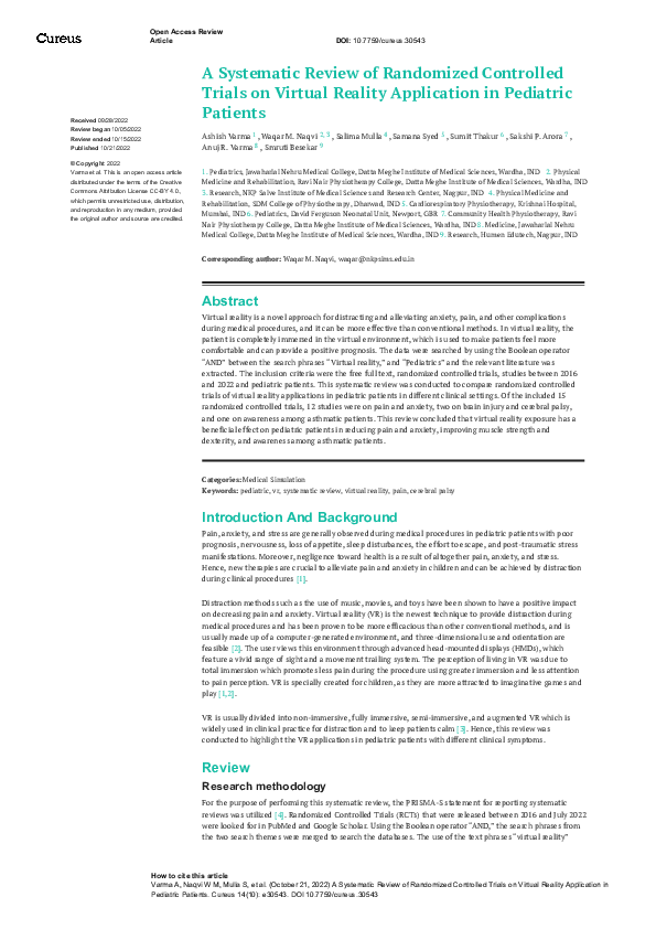 (PDF) A Systematic Review of Randomized Controlled Trials on Virtual ...