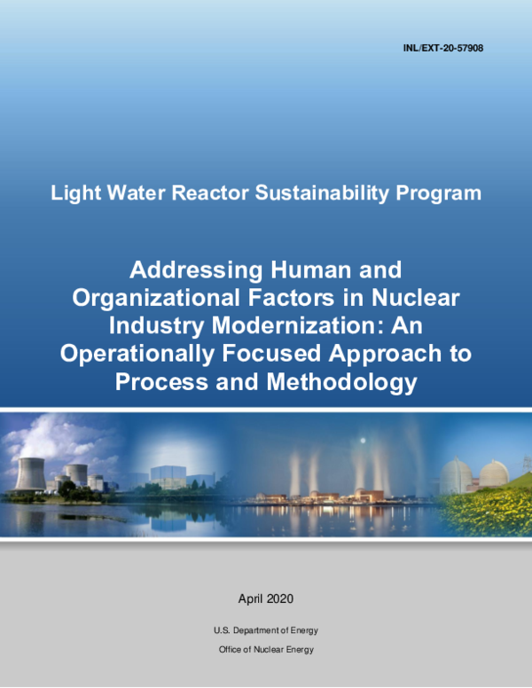(PDF) Addressing Human and Organizational Factors in Nuclear Industry ...