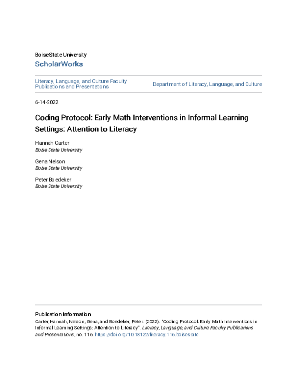 (PDF) Coding Protocol