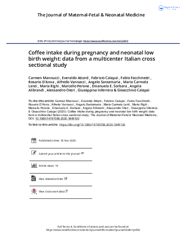 Beautiful view of Coffee Consumption And Oligohydramnios During Pregnancy