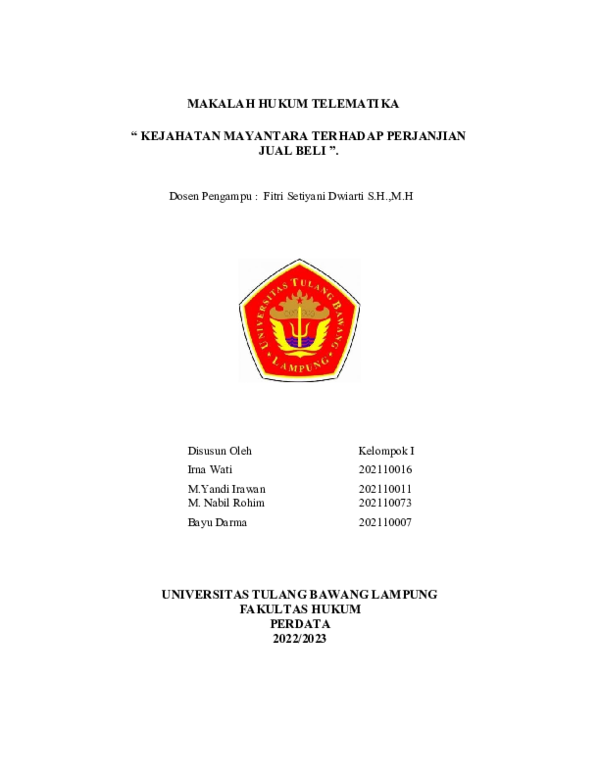 Jual Beli Online di Era Digital: Analisis Hukum dan Tantangan Implementasi