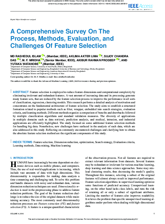 (PDF) A Comprehensive Survey on the Process, Methods, Evaluation, and ...