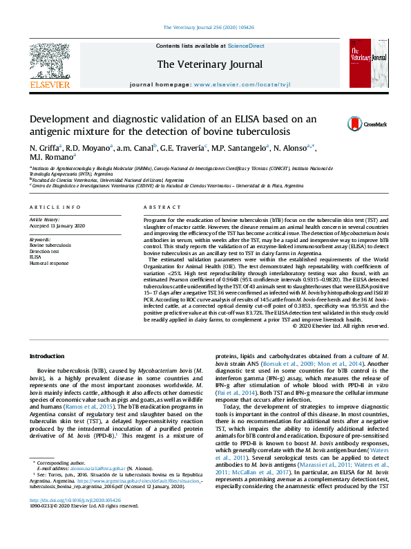(PDF) Development and diagnostic validation of an ELISA based on an ...
