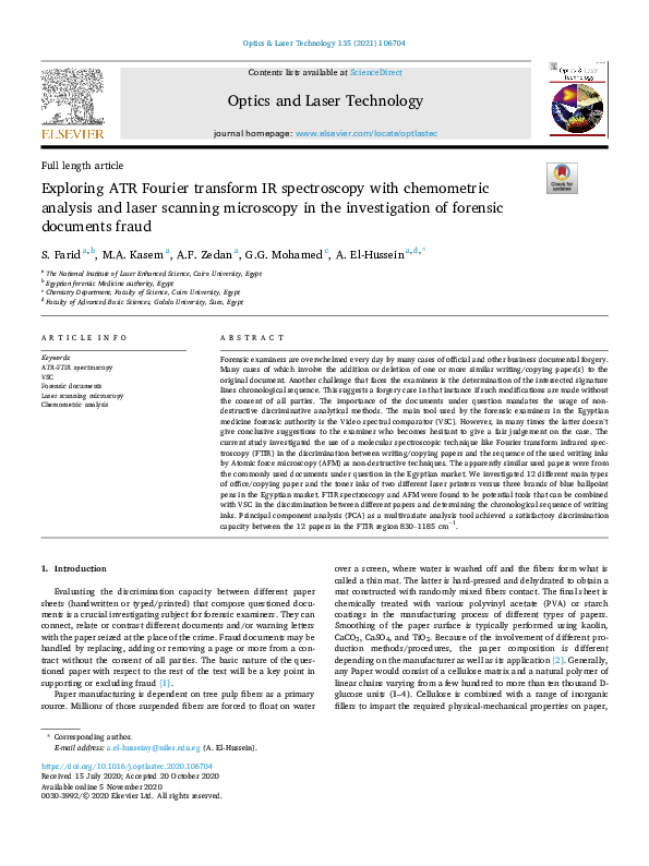 (PDF) Exploring ATR Fourier transform IR spectroscopy with chemometric ...