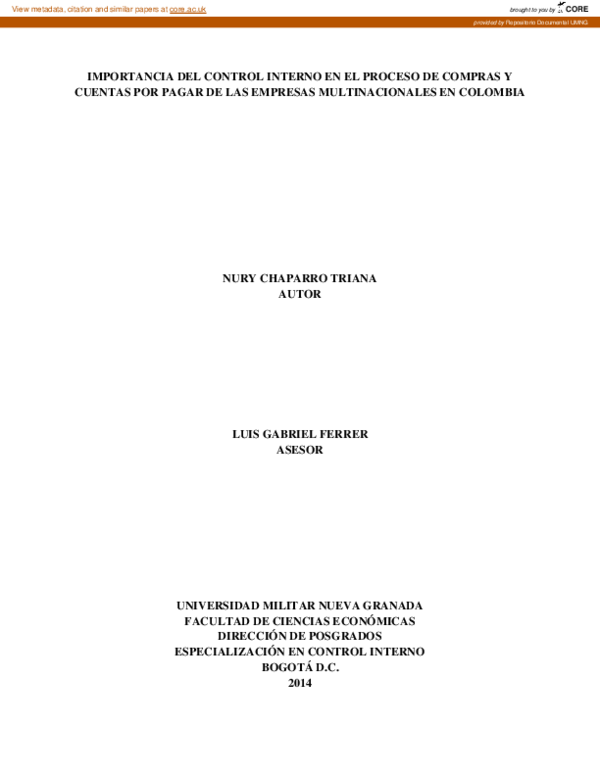 (PDF) Importancia del control interno en el proceso de compras y ...