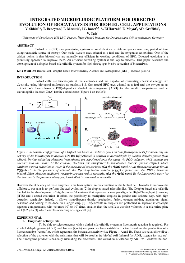 (PDF) Integrated Microfluidic Platform for Directed Evolution of ...