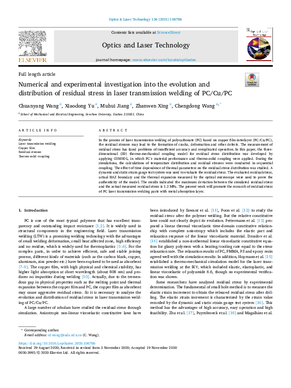 (PDF) Numerical and experimental investigation into longitudinal ...