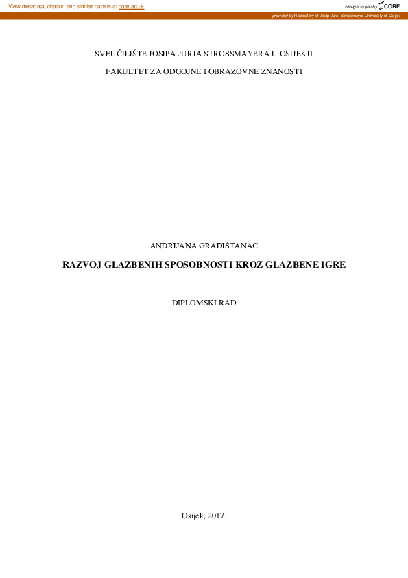 (PDF) The development of musical abilities through music games