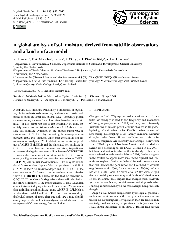 (PDF) A global analysis of soil moisture derived from satellite ...