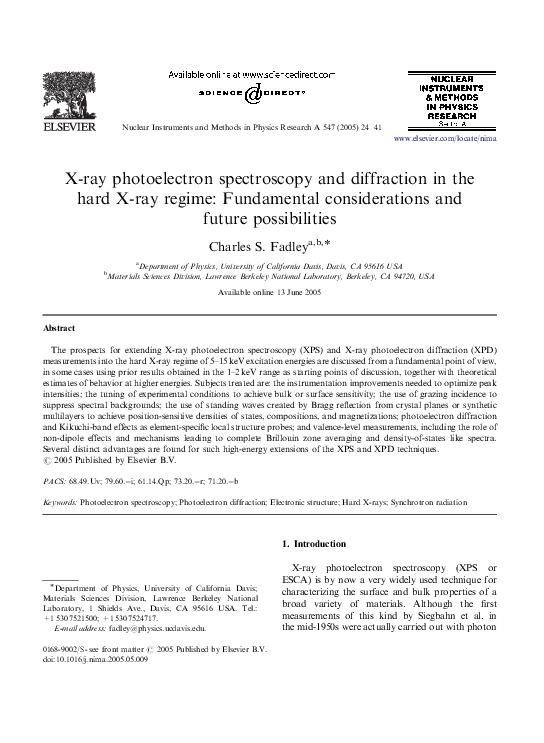 (PDF) X-Ray Photoelectron Spectroscopy and Diffractometry of MnO x ...