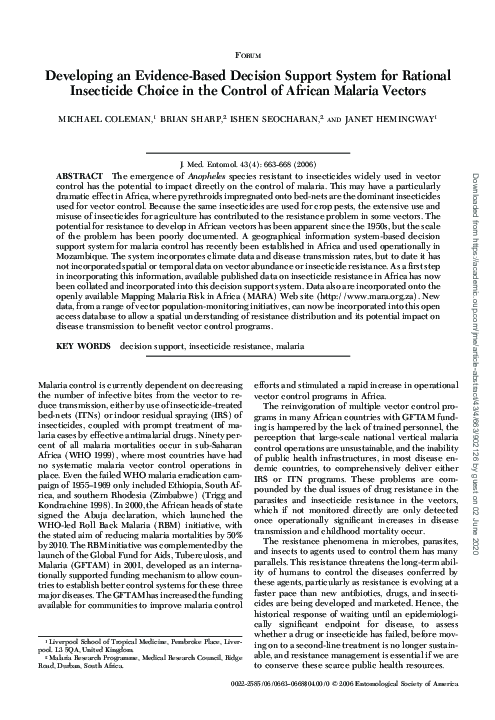 (PDF) Developing an Evidence-Based Decision Support System for Rational ...