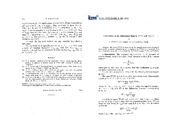 (PDF) Construction of an orthonormal basis in $C^{m}(I^{d})$ and $W^{m ...