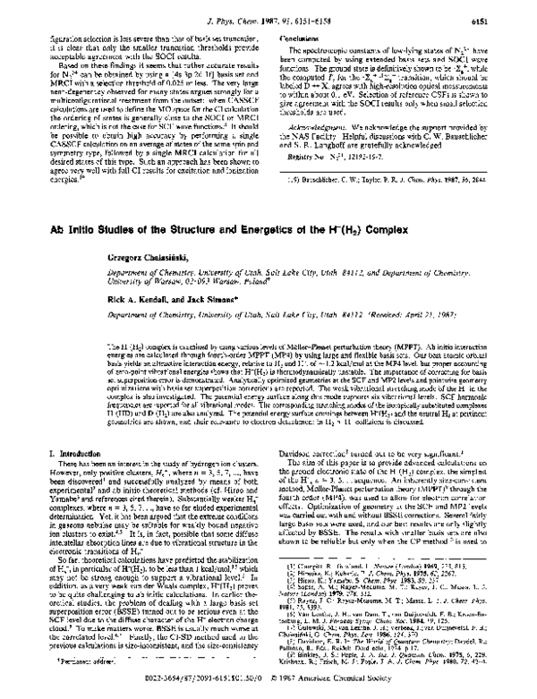 (PDF) Ab initio studies of the structure and energetics of the hydride ...