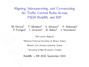 (PDF) Aligning, Interoperating, and Co-executing Air Traffic Control ...