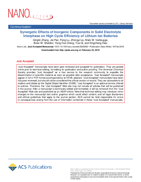 (PDF) Synergetic Effects of Inorganic Components in Solid Electrolyte ...