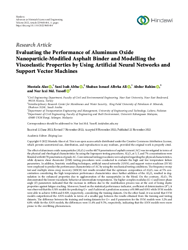 (PDF) Evaluating the Performance of Aluminum Oxide Nanoparticle ...