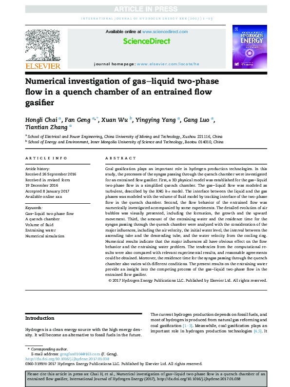 (PDF) Numerical Investigation of the Gas-Liquid Two-Phase Flow around ...