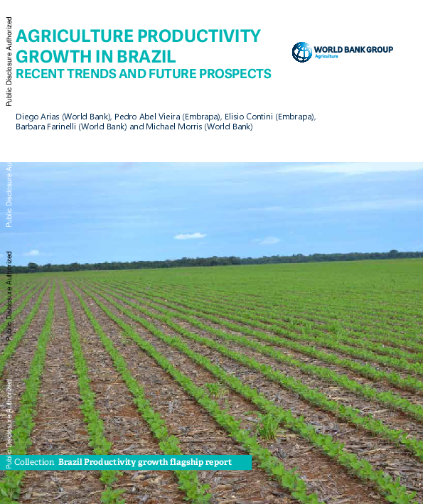 (PDF) Agriculture Productivity Growth in Brazil