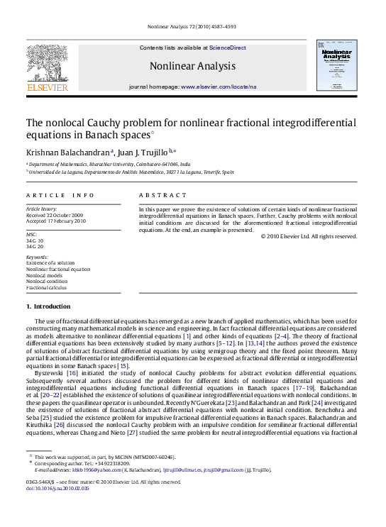 (PDF) The nonlocal Cauchy problem for nonlinear fractional ...