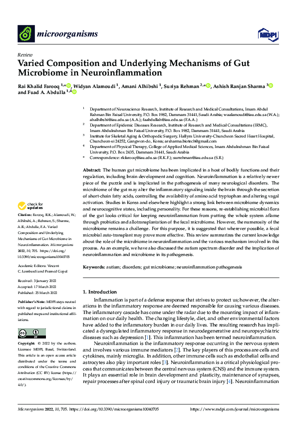(PDF) Varied Composition and Underlying Mechanisms of Gut Microbiome in ...
