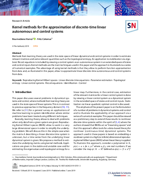 (PDF) Normal forms for nonlinear discrete time control systems