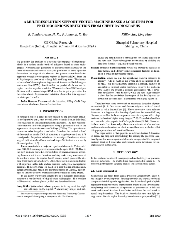 (PDF) A multiresolution support vector machine based algorithm for ...