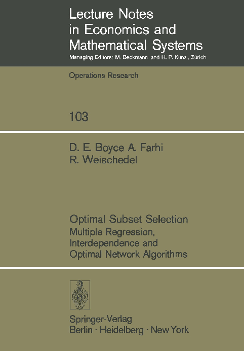 (PDF) Optimal Subset Selection