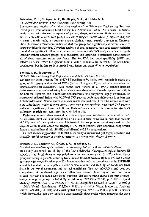 (PDF) Discriminant analysis of Luria-Nebraska Neuropsychological ...