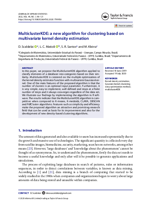 (PDF) MulticlusterKDE: a new algorithm for clustering based on ...