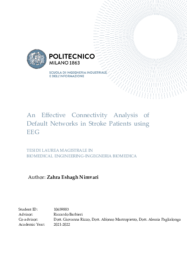 (PDF) An Effective Connectivity Analysis of Default Networks in Stroke ...