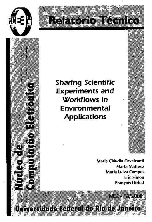(PDF) Sharing scientific experiments and workflows in environmental ...