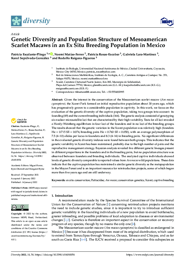 (PDF) Genetic Diversity and Population Structure of Mesoamerican ...