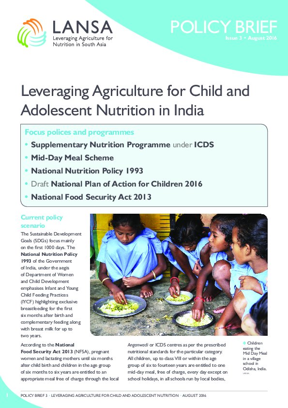 Child Nutrition In India : Pediatric Nutrition and Development Diploma ...