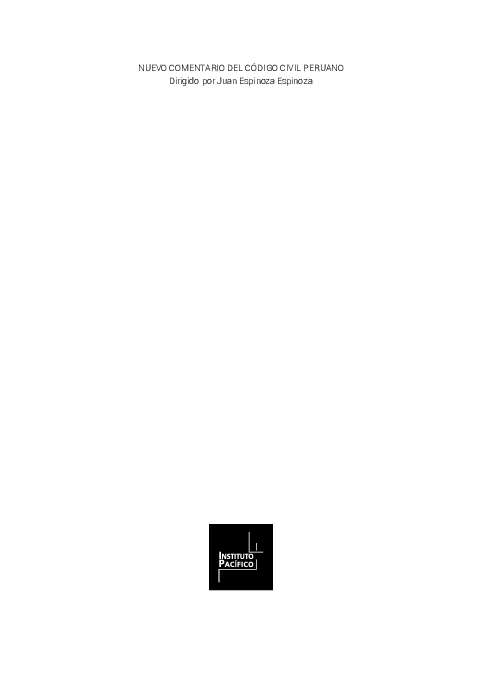 SUYA PDF) Comentario Artículos 974-998 Código Civil peruano