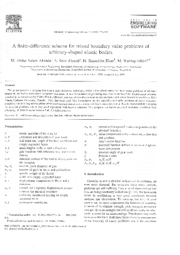 (PDF) A finite-difference scheme for mixed boundary value problems of ...