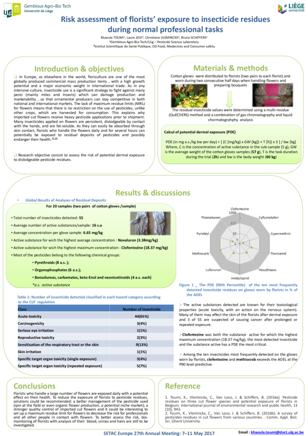 (PDF) Risk assessment of florists’ exposure to insecticide residues ...