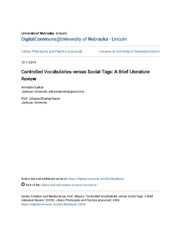 controlled vocabulary literature review paper cover thumbnail