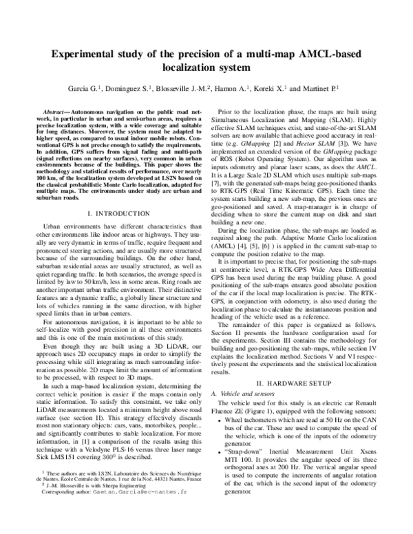 (PDF) Experimental study of the precision of a multi-map AMCL-based ...