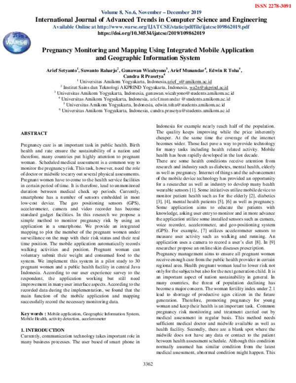 (PDF) Pregnancy Monitoring and Mapping Using Integrated Mobile ...