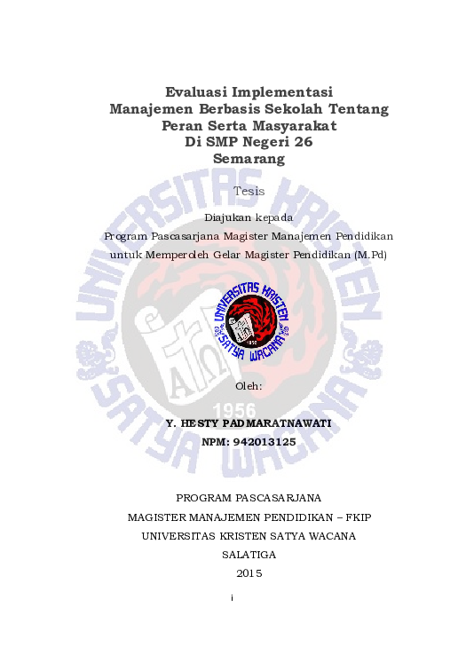 (PDF) Evaluasi Implementasi Manajemen Berbasis Sekolah Tentang Peran ...
