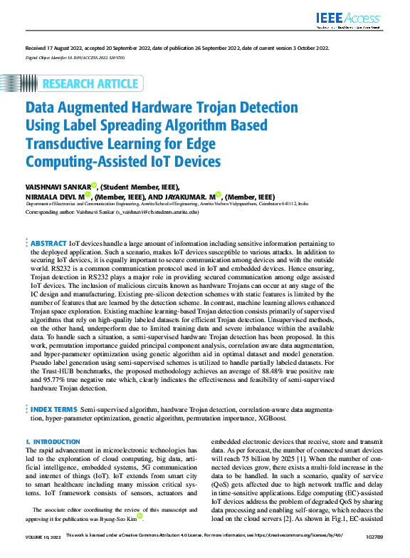(PDF) Data Augmented Hardware Trojan Detection Using Label Spreading ...