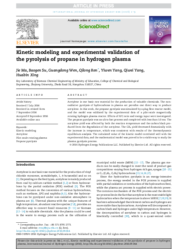 (PDF) Kinetic modeling and experimental validation of biomass fast ...